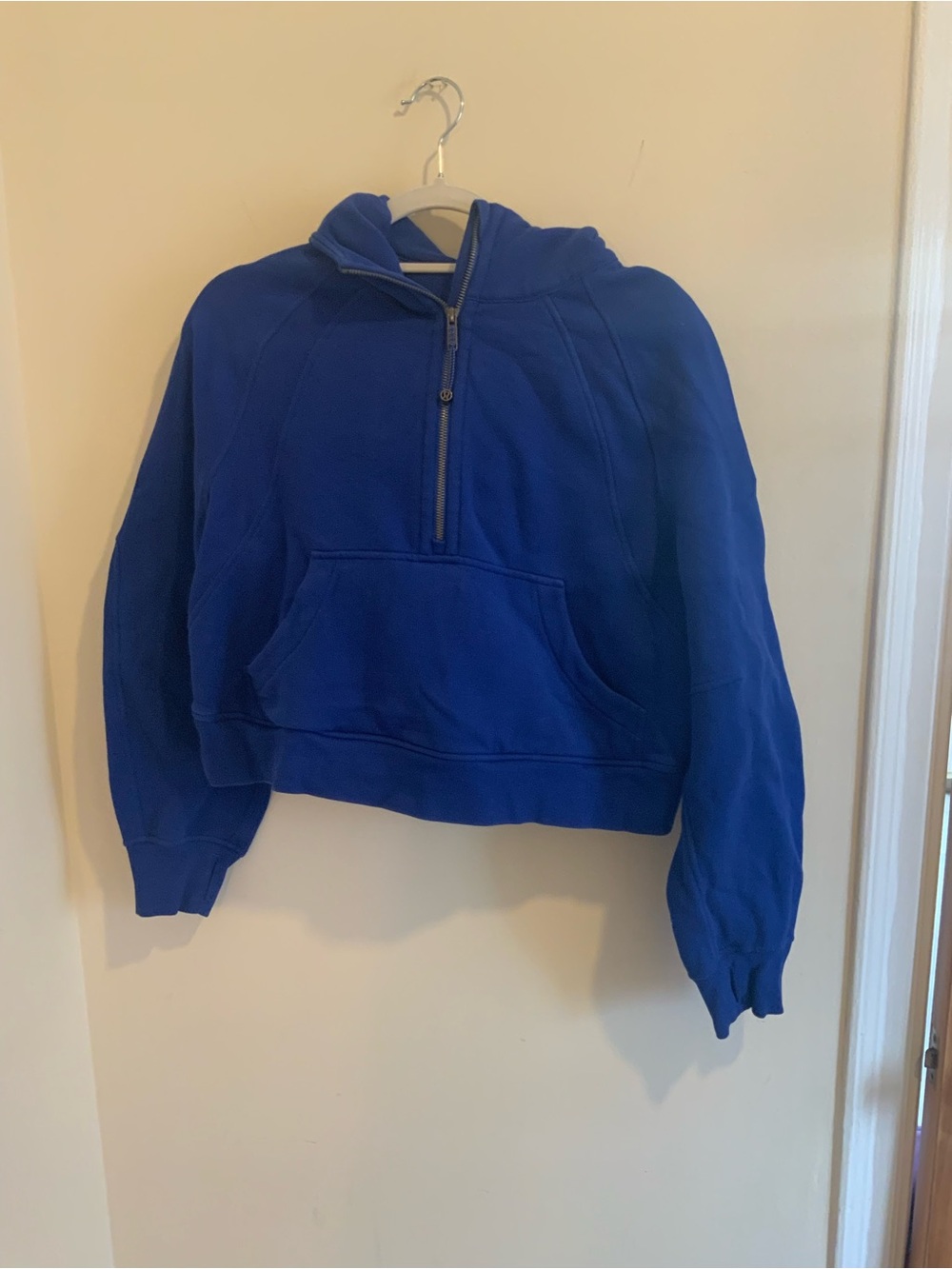 lululemon athletica Royal Blue Scuba Half-Zip Sz M/L